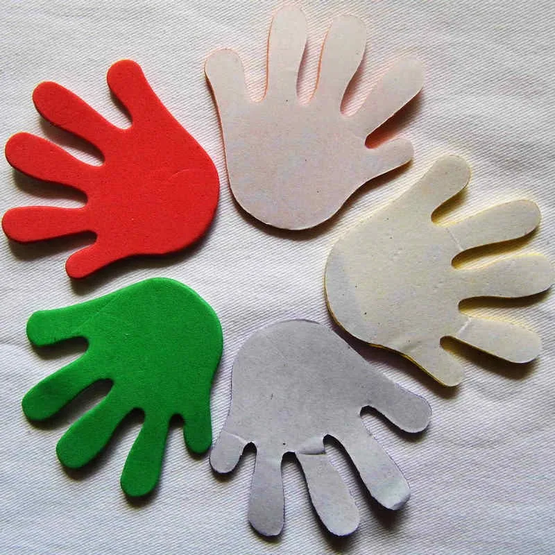 1 сумка/Лот. Форма руки пенные наклейки детский сад орнамент, Ранние обучающие промыслы набор для скрапбукинга Классические игрушки ручной работы домашнюю работу