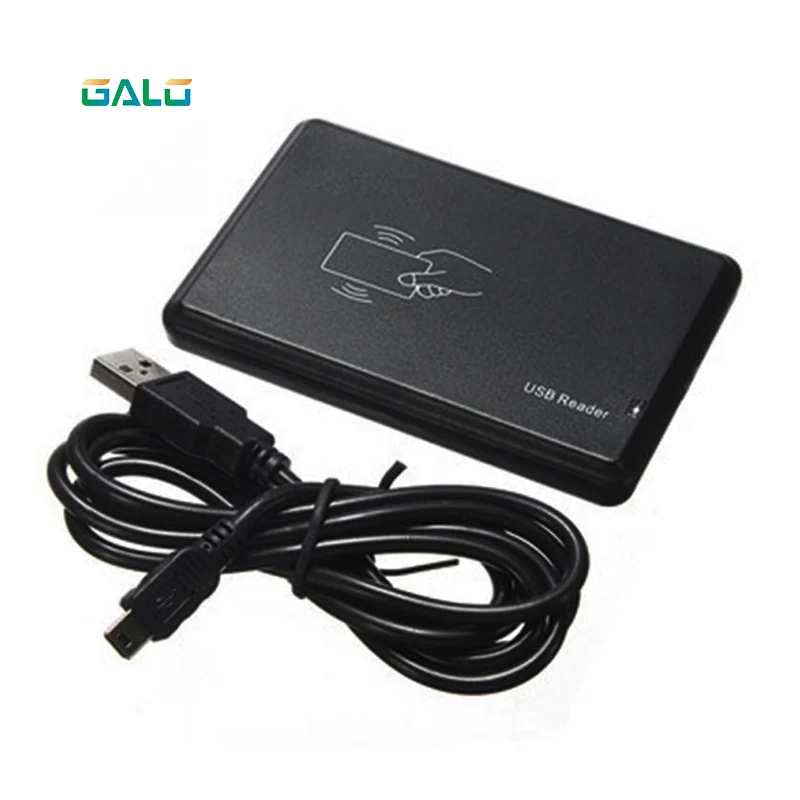 GALO USB RFID удостоверение личности IC читатель 13,56 MHz 125 кГц карта Reader играть и вилка не драйвер для
