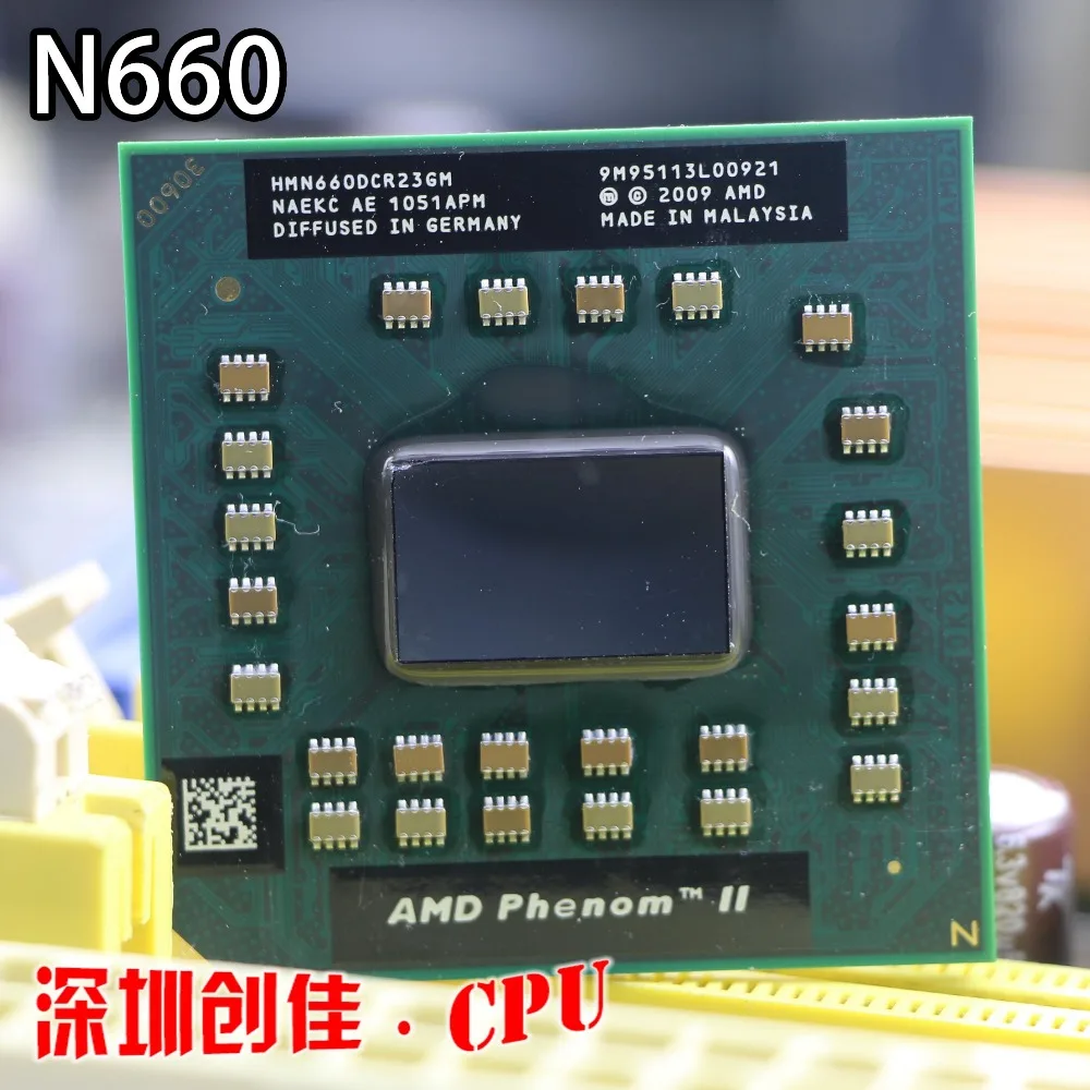 AMD Phenom двухъядерный мобильный N660 HMN660DCR23GM 3,0 ГГц ноутбук процессор M340 M360 P320 P340 N350 N370 p520