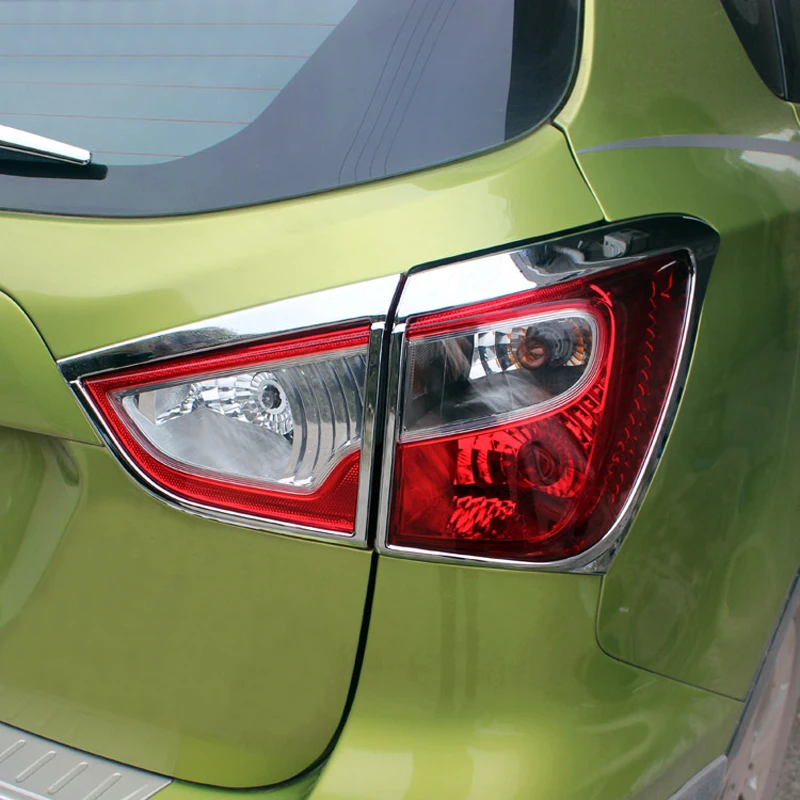 Высокого полета Задняя Крышка Хвост свет лампы декор отделка ABS Chrome 4 шт для Suzuki SX4 S-Крест 2nd Gen 2014-2018