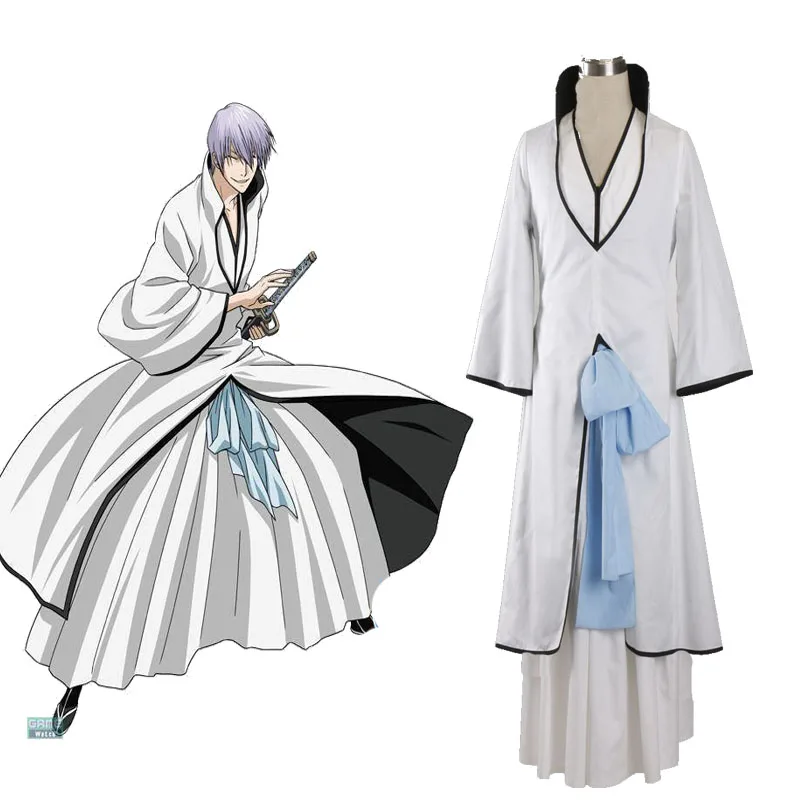 Halloween Role Play Costume Bleach Ichimaru Gin Cosplay Costume Unisex Full Setin Anime