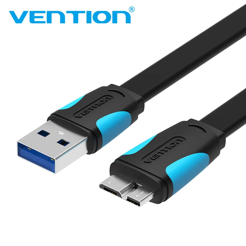 Vention المصغّر usb 3.0 كابل 1 M 0.5 M سريع شاحن يو اس بي البيانات مزامنة CableUSB 3.0 الهاتف المحمول كابل لسامسونج S5 قرص صلب 2 m