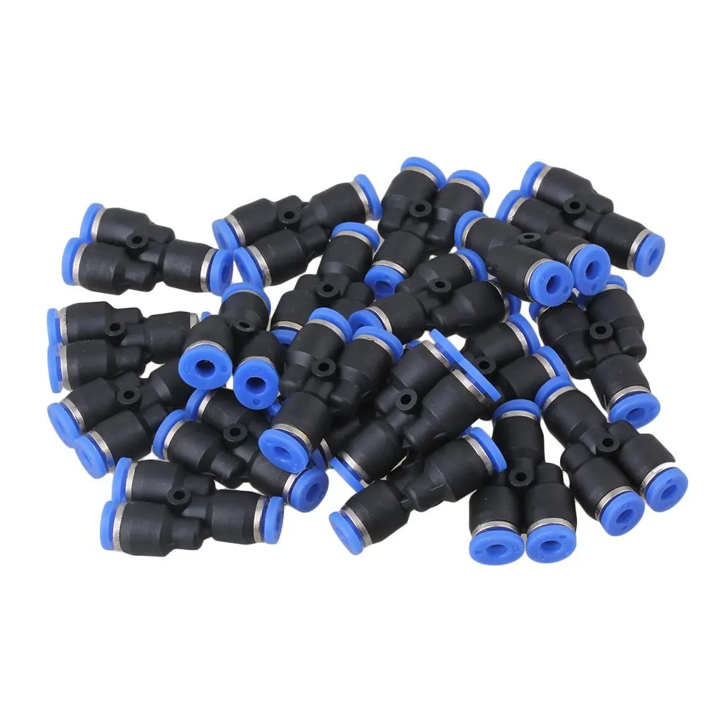 

30pcs 4mm Push In Equal Tube Y Pneumatic Jointer Connector Quick Plug Screwed