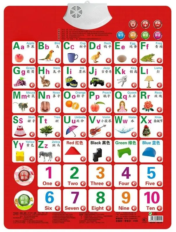 aliexpress com buy learn numbers alphabet card book baby alphabet and number wall charts