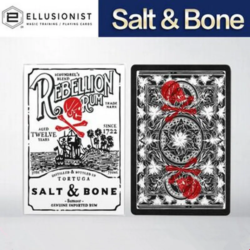 

1Pcs Salt & Bone Playing Cards Poker Size Deck By Ellusionist Cartamundi Limited Edition New Sealed Magic Props Magic Tricks