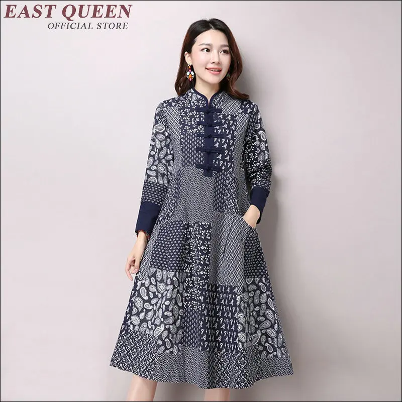 Baratos Las mujeres de invierno de estilo chino Ropa para Niñas algodón tela patchwork traje de moda de KK1190