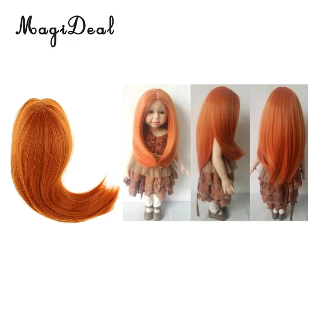 MagiDeal Fashion 28cm High-Temperature Wire Hair Doll Wig for Hair Salon 18 Inch   Dolls DIY Making Accessories Gift
