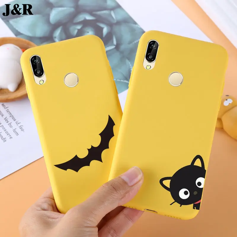 P20 Case For Huawei P20 Lite Silicone Cartoon Animal Painted Back Cover for Huawei P20 Pro Case Soft TPU Phone Bags Protective