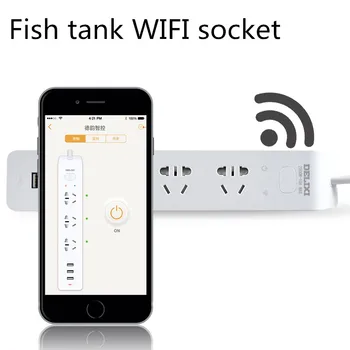 

Remote wireless control timing switch in WiFi socket of fish tank