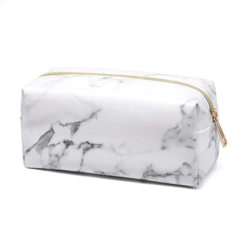 

Marble Cosmetic Bags Makeup Pencil case Beauty Toiletry Zipper Tool Pouch Make Up Storage Pack Items Accessories Supply Products