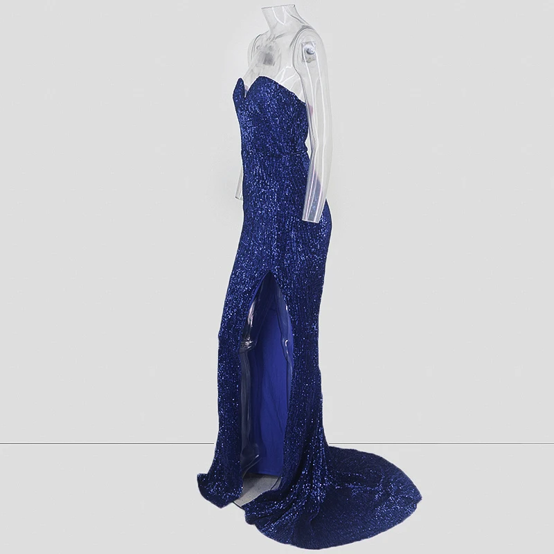 POFASH, расшитое блестками, Vestidos, с вырезом лодочкой, с открытыми плечами, с открытой спиной, облегающее Макси-Платье, длина до пола, для вечеринки, женское платье, одежда