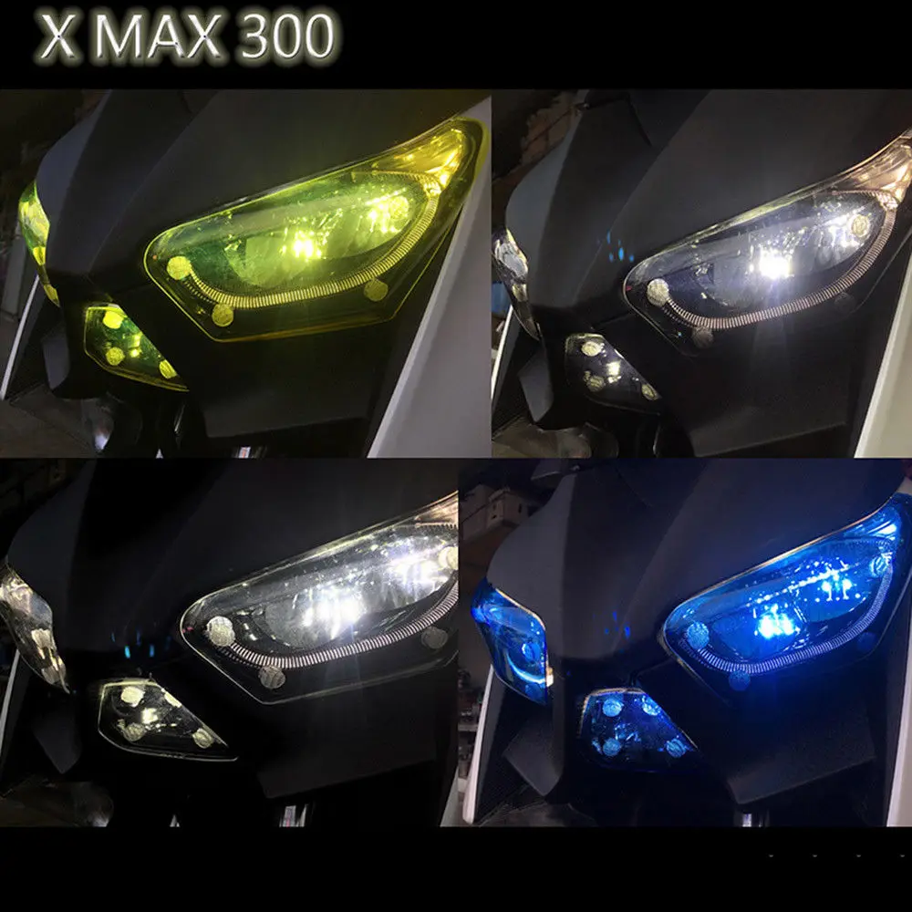 Акриловая Защитная крышка для передней фары для Yamaha Xmax 300 X-max 250 XMAX300 XMAX250 аксессуары