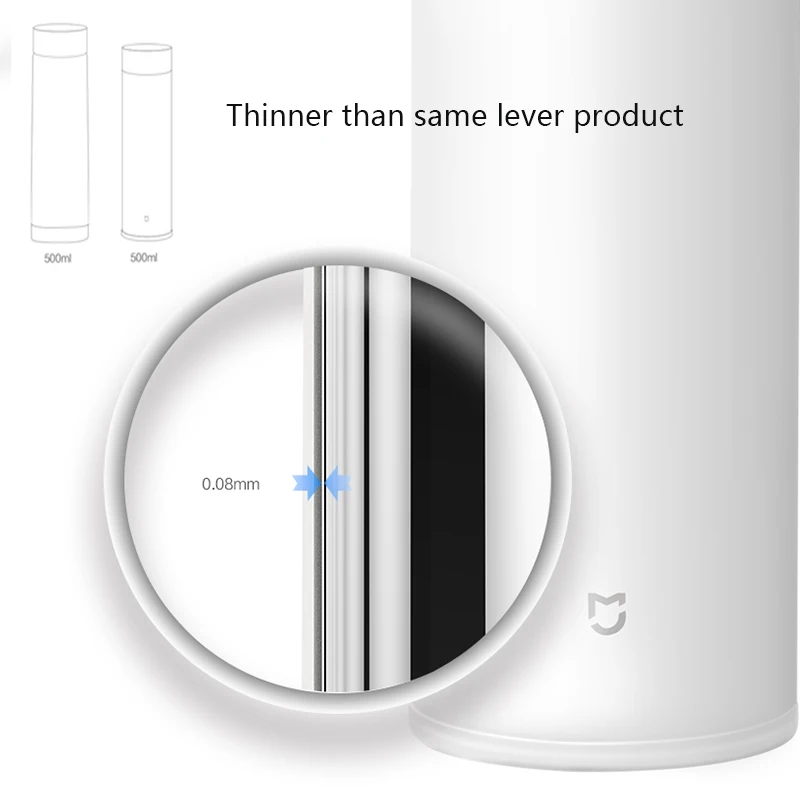 Оригинальный Xiaomi Mijia 500 мл Термокружка Термоизолированный 316/304 нержавеющая сталь