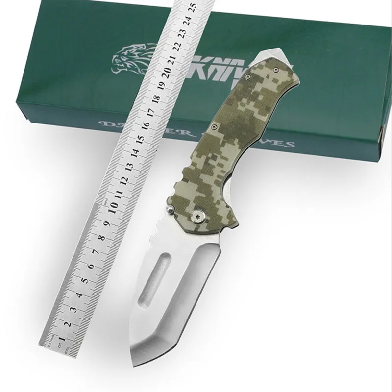 

High Quality blade Stone washed All steel handle or G10 handle 2 colors tactical folding knife hunting camping outdoor tools