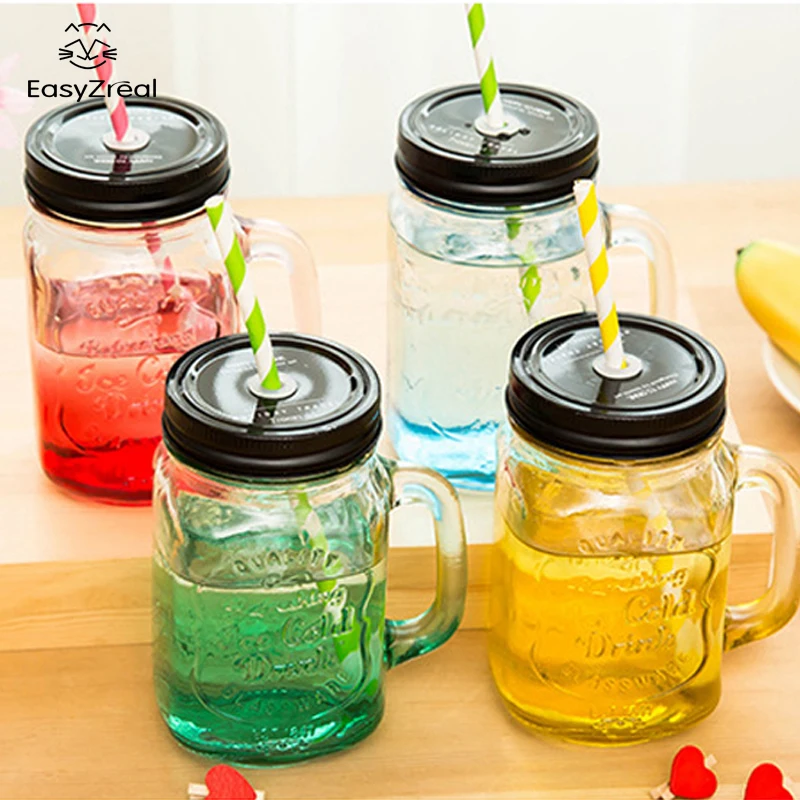 Colored Mason Jar Drinking Gles Wedding Tips And Inspiration 2016 My Personality Grant Color Mason Jar Bottle For Icecream
