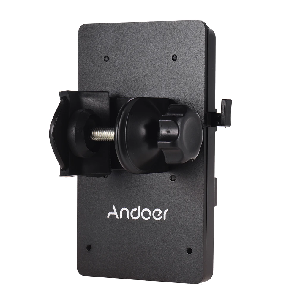 

Andoer V Mount V-Lock Camera Battery Plate Adapter Power System D-tap Connector with Clamp for Sony