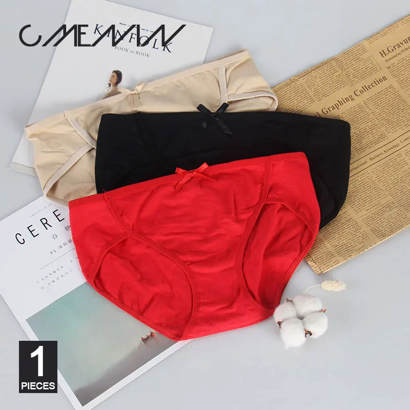 

CMENIN lingerie underwear women panties thong lace tanga bikini panties femme soild Plus Size cotton transparent tangas P0042