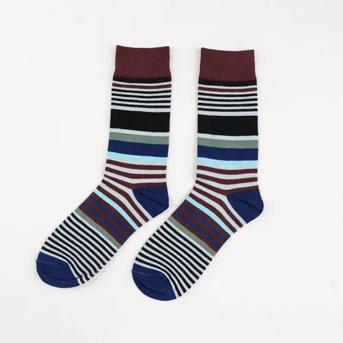 Новые хлопковые цветные носки для пары Harajuku, повседневные хлопковые Компрессионные Мужские носки, размер США(5-9 - Цвет: 805