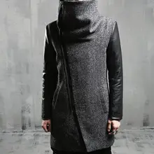 M- 2Xl хит, зимняя мужская одежда, новая мода, утолщенное длинное пальто с отворотами от пыли