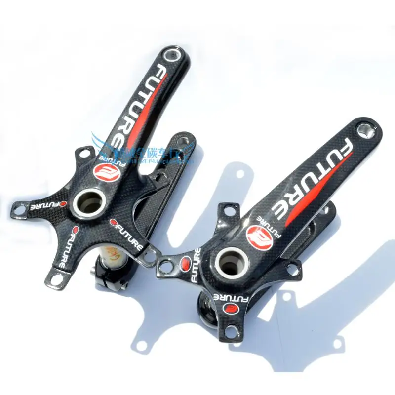 Future carbon fiber bicycle crank MTb bike crankset ultra light Carbon