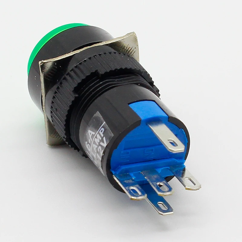 Светодиодный кнопочный переключатель 16 мм 6 в 12 В 24 220 В|push button switch|lamp switchpush lamp switch |