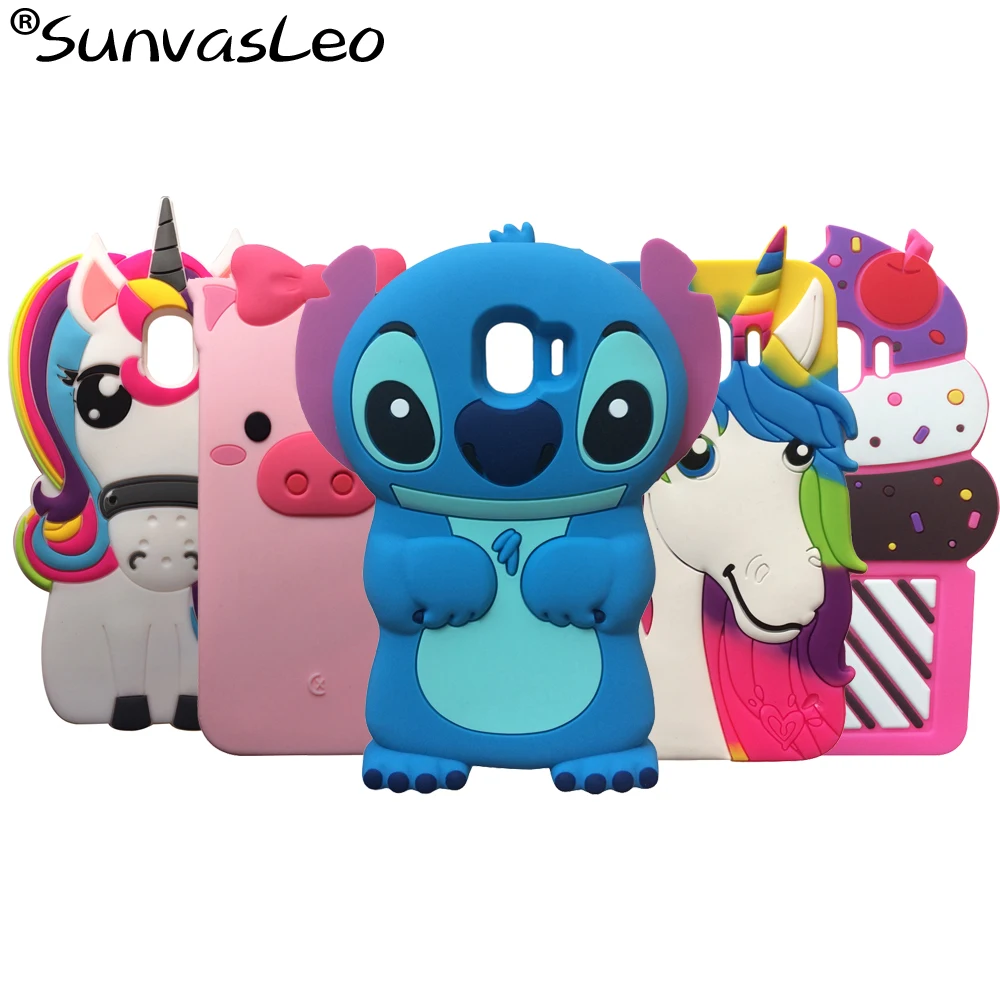 

For Samsung Galaxy J2 Pro 2018 Case 3D Cartoon Unicorn Pig Soft Silicone Back Cover Skin Shell Phone Fundas Coque Shockproof