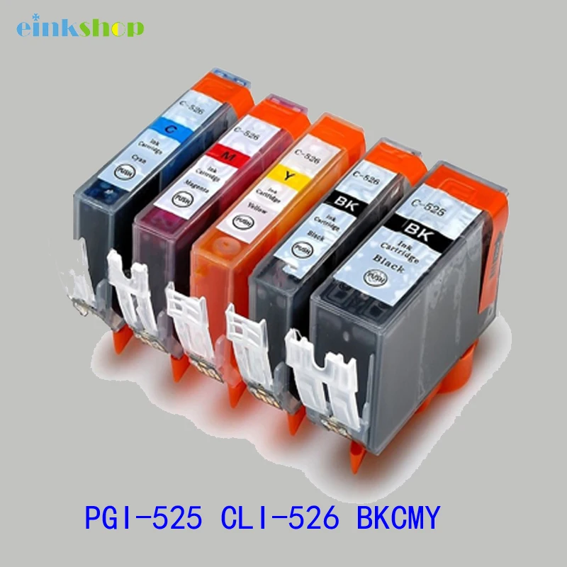 Einkshop PGI 525 CLI 526 совместимый с CL для Canon PIXMA iP4850 iP4950 MG5150 MG5250 MG6150 MG8150 MX885 MG5350|ink cartridge|ink