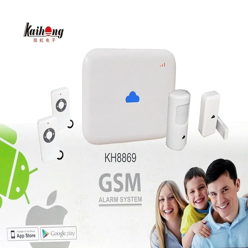 433 МГц Android ISO App Беспроводная GSM домашняя сигнализация SIM умный дом Охранная