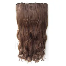 Gres свободная волна высокотемпературное волокно для женщин 24 дюйма/60 см утюжок для волос 7 зажимов синтетические волосы для наращивания