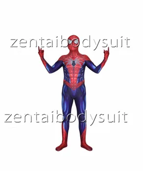 

3D Print All-New Spiderman Superhero Spandex Skin Zentai Bodysuit Halloween Cosplay Party suit free delivery
