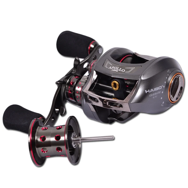 Free Shipping! Haibo APOLLO Metal Frame Right Handle Baitcasting Reel