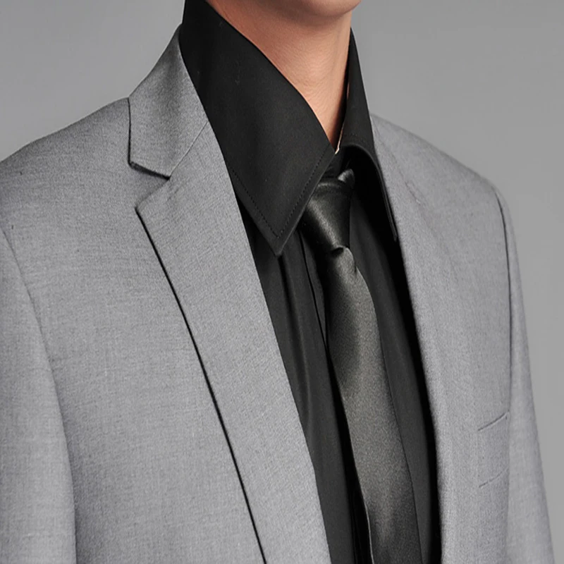 Smart Casual Grey Business Style Suit Slim Fit for Men Groom Tuxedos Wedding Suit 2 Pieces (Jacket+Pants) Notch Lapel 2018 New