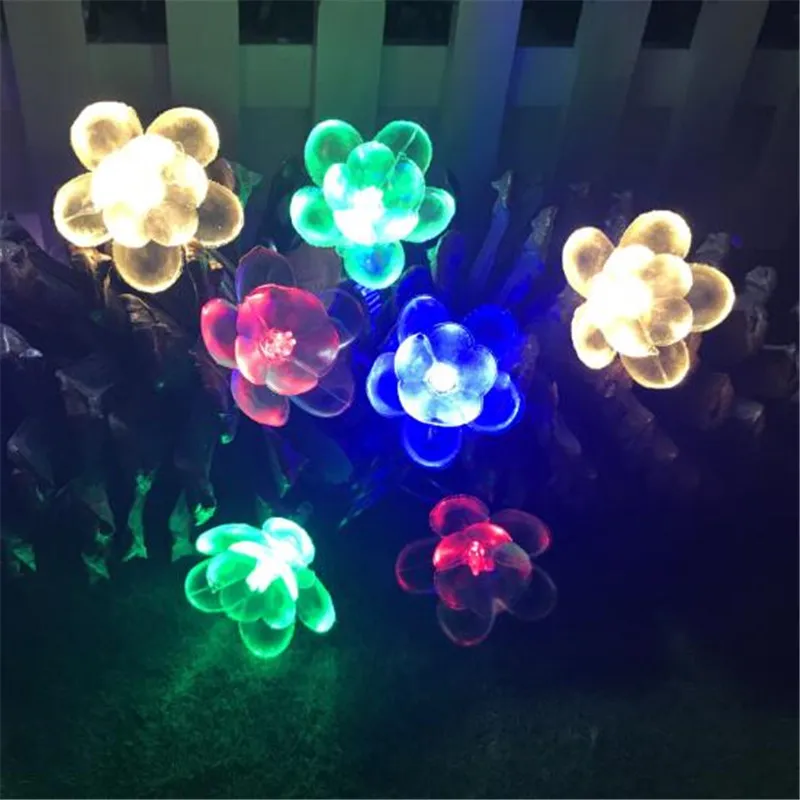 

Fairy 7.5m 50LED lotus flower Water Lily Led string garland light Christmas Tree Wedding Holiday Party home Lawn decoration lamp