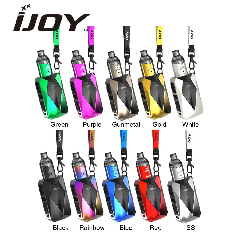 

Original IJOY Diamond VPC Kit 1400mAh with 2ml VPC Unipod Tank & 45W Diamond Bae Box MOD Tiny Size Electronic Cigarette Vape Kit