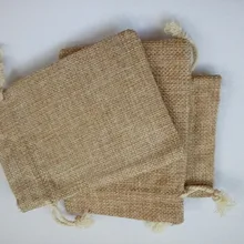 15*20 см 100 шт. Винтаж Стиль джутовых мешках шнурок подарок Сумки для украшений/Свадьба/Рождественский/ день рождения упаковка льняной мешочек Сумки