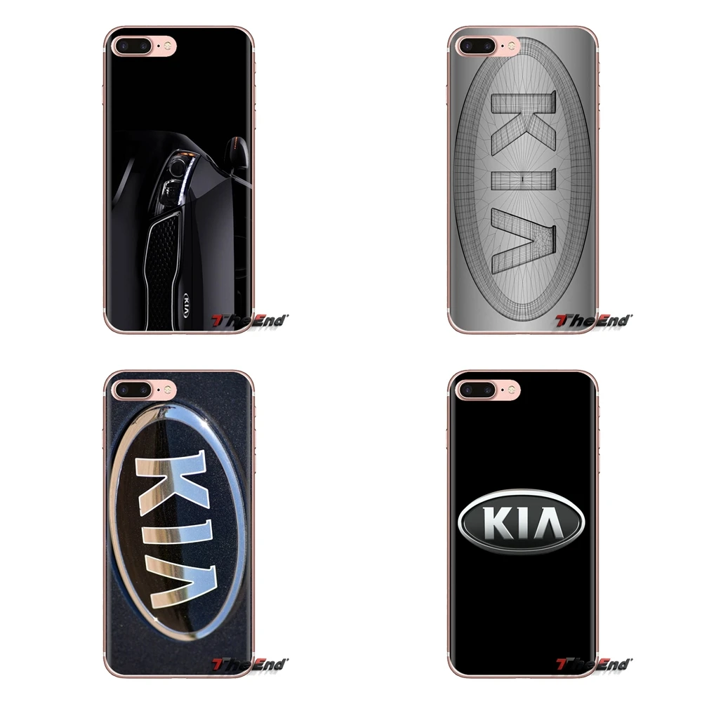 For Samsung Galaxy A3 A5 A7 A9 A8 Star A6 Plus 2018 2015 2016 2017 Kia Logo Korean Car Brands Transparent Soft Shell Covers |