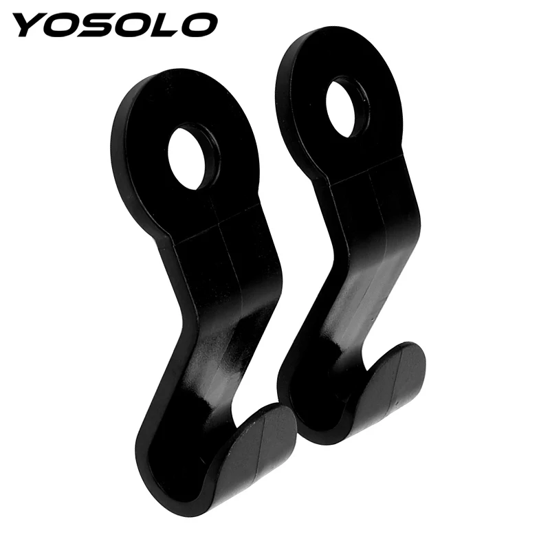 

YOSOLO 2pcs Car Hanger Holder Hook for Bag Back Seat Headrest Organizer Car Clips Auto Fastener Clip