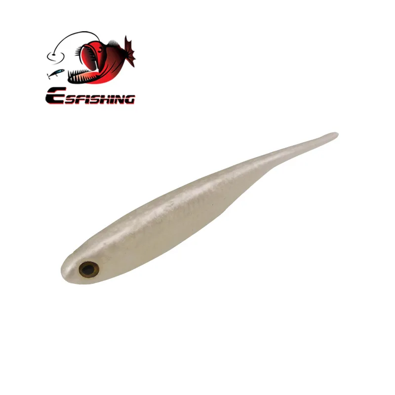 ESFISHING приманки для рыбалки I Glossy Shad 10 шт. 70 мм 3D глаза реалистичные мягкие приманки для ловли окуня форели щуки