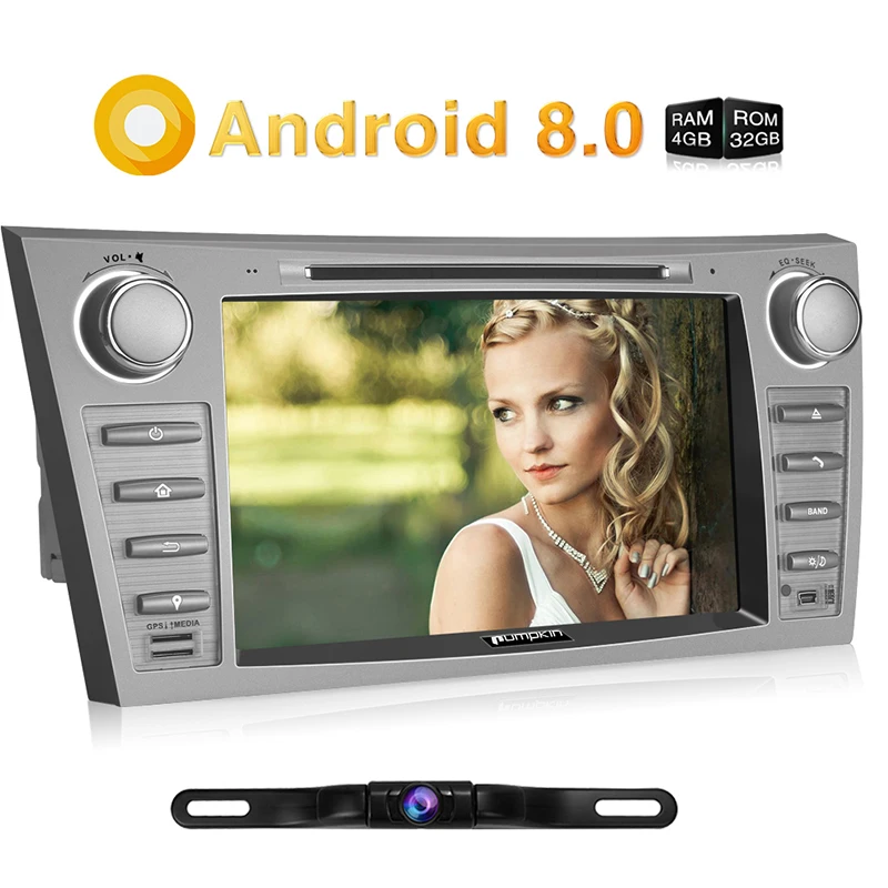 

Pumpkin 2 Din Android 8.0 Car Multimedia DVD Player GPS Navigation Car Stereo 4G FM Rds Radio For Toyota Camry/Aurion 2007-2011