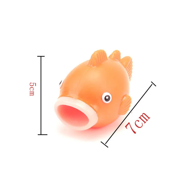Huilong необычный мультфильм ПВХ язык маленькая рыбка кукла игрушка креативная сжимающая декомпрессия вентиляционное отверстие ребенок подарок игрушка мягкий слизи - Цвет: Оранжевый