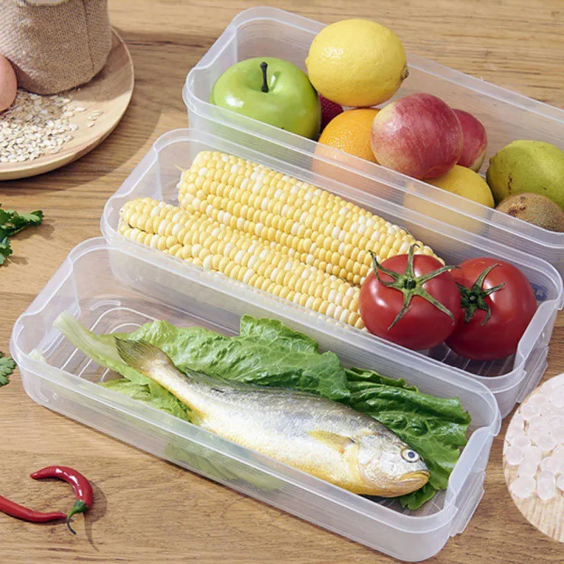 

Refrigerator Storage Box Fresh Spacer Layer Storage Rack Sort Kitchen Accessories Fridge Organizer