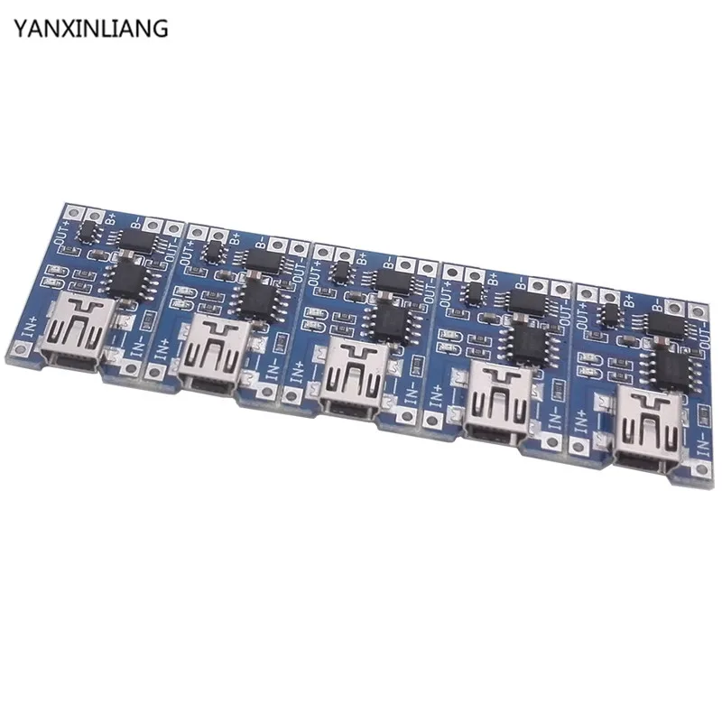 

5pcs DIY Kit Parts MINI USB 1A Lithium Battery Charging Board Charger Module With Protection TP4056 18650 Plate