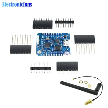 

For WEMOS D1 Mini Pro 16M Bytes External Antenna Connector NodeMCU ESP8266 ESP-8266EX CP2104 WIFI Development Board Micro USB