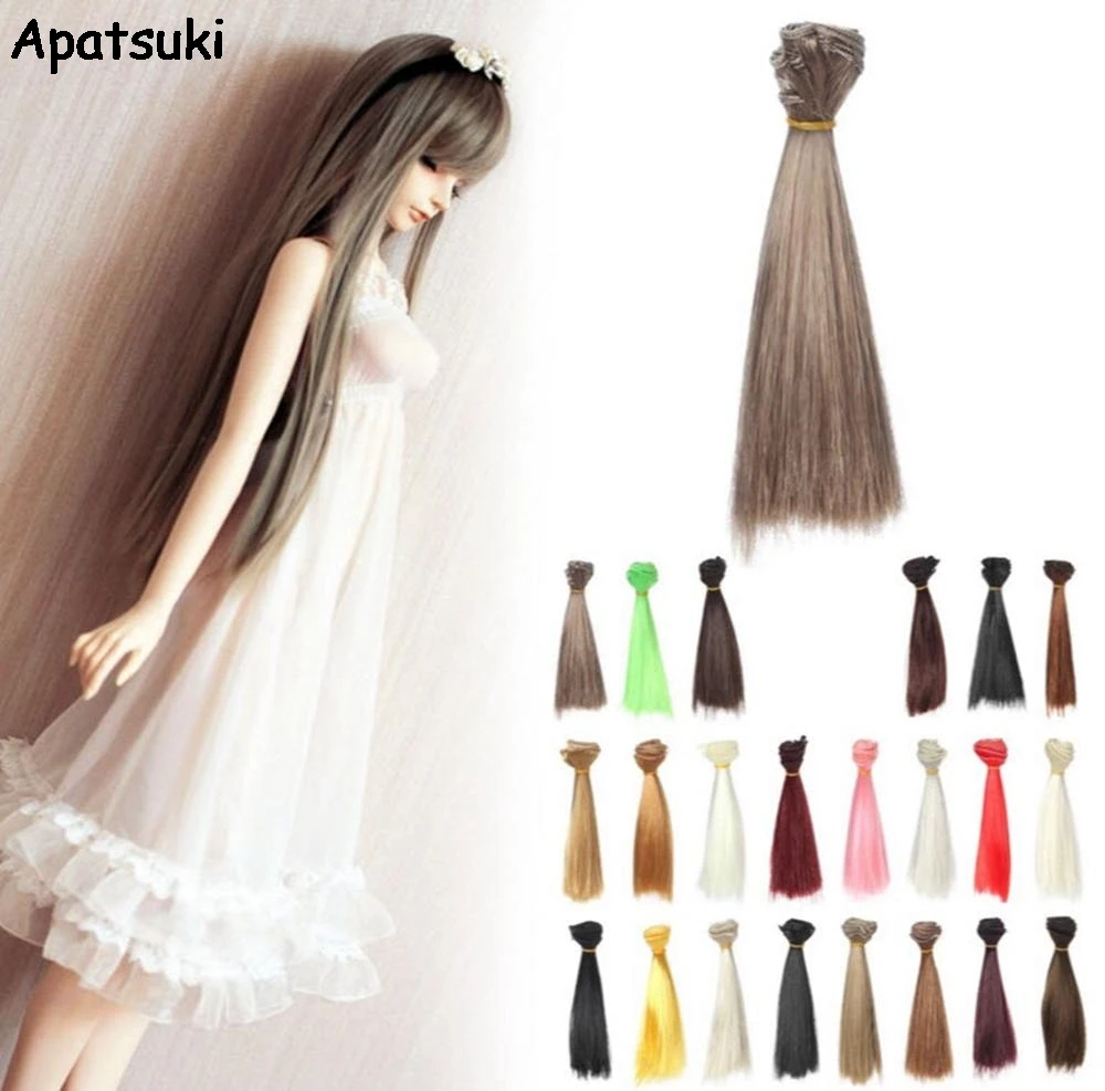 15*100 см DIY кукольные парики волосы для куклы Барби BJD/SD высокотемпературная