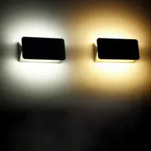 Современный светодиодный настенный светильник AC220V алюминиевый светодиодный светильник для дома модный теплый белый/белый настенный Регулируемый светильник