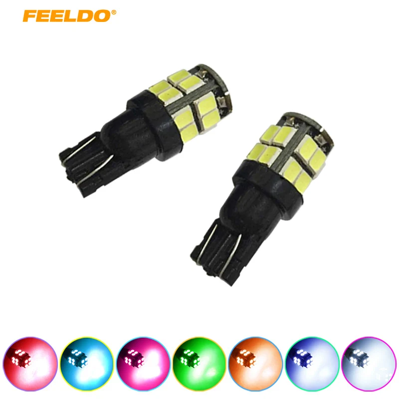 

10Pcs T10 2835 20 SMD 20 Led Light Bulbs Clearance Lights High Power Parking Reverse Cars Lights #FD-1413