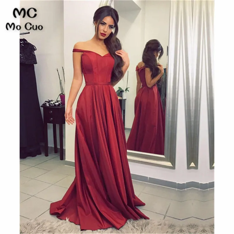 Burgundy-Simple-Long-Bridesmaid-Dresses-Boat-Neck-Off-The-Shoulder-A-Line-Cheap-Wedding-Party-Gowns.jpg_640x640