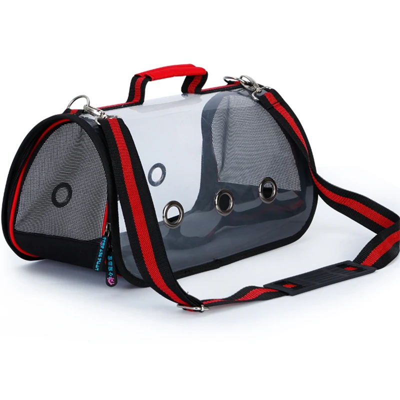 Outdoor Dog Cat Travel Bag Portable Pet Travel Dog Carriers Handbag Bag Travel Puppy Carrying Backpack Transparent Shoulder Bags