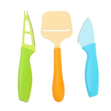 Кухня наборы жаропрочной посуды с Цветной ПП ручкой для сыра из нержавеющей стали Ножи формочки для выпекания кексов(3 шт./компл.) 3 компл./лот