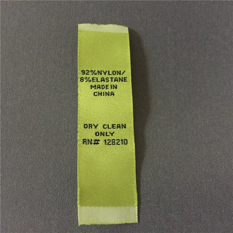 Tanio Spersonalizowana odzież etykiety o wysokiej gęstości 2*7.5cm etykiety do